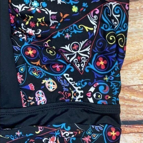 Laundry by Shelli Segul Floral Cutout One-Piece Swimsuit LG - Picture 4 of 6